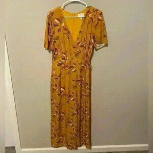 Greylin  Mustard Yellow Jumpsuit Size Medium